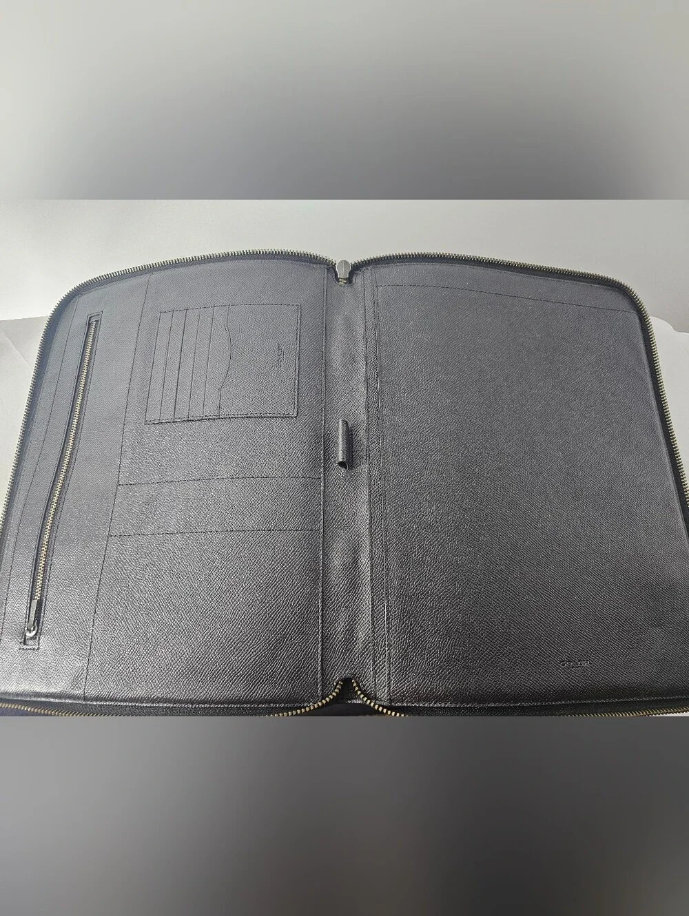 Coach Black Leather Buisness Portfolio
